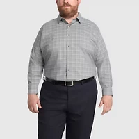 Van Heusen Big And Tall Comfort Performance Mens Regular Fit Stretch Fabric Wrinkle Free Long Sleeve Dress Shirt