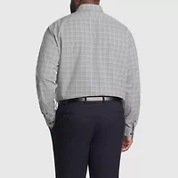 Van Heusen Comfort Performance Big And Tall Mens Regular Fit Stretch Fabric Wrinkle Free Long Sleeve Dress Shirt