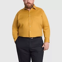 Van Heusen Big and Tall Everyday Defense Stain Shield Mens Regular Fit Stretch Fabric Wrinkle Free Long Sleeve Dress Shirt