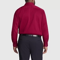 Van Heusen Big And Tall Everyday Defense Stain Shield Mens Regular Fit Stretch Fabric Wrinkle Free Long Sleeve Dress Shirt
