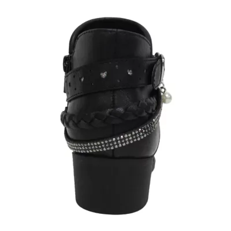 Pop Big Kid Girls Patty Block Heel Booties