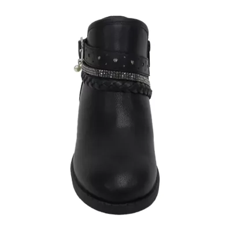 Pop Big Kid Girls Patty Block Heel Booties