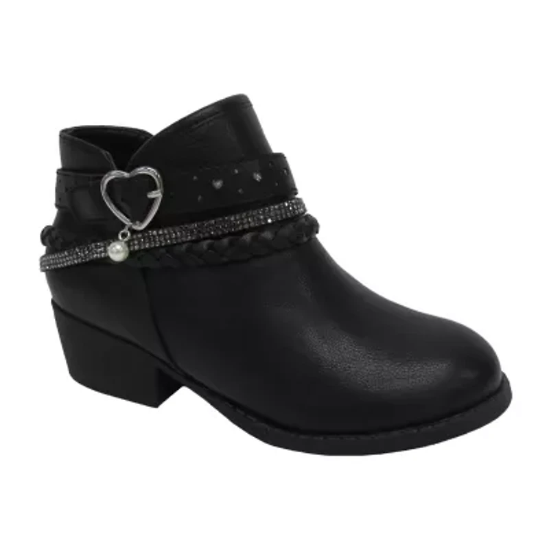 Pop Big Kid Girls Patty Block Heel Booties