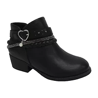 Pop Big Kid Girls Patty Block Heel Booties