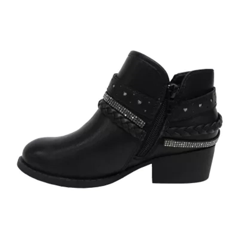 Pop Big Kid Girls Patty Block Heel Booties