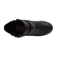 Pop Big Kid Girls Patty Block Heel Booties