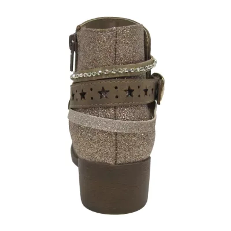 Pop Big Kid Girls Wendy Block Heel Booties