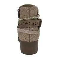 Pop Big Kid Girls Wendy Block Heel Booties