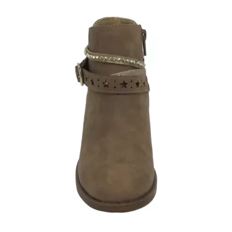 Pop Big Kid Girls Wendy Block Heel Booties