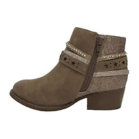 Pop Big Kid Girls Wendy Block Heel Booties