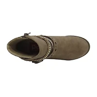 Pop Big Kid Girls Wendy Block Heel Booties