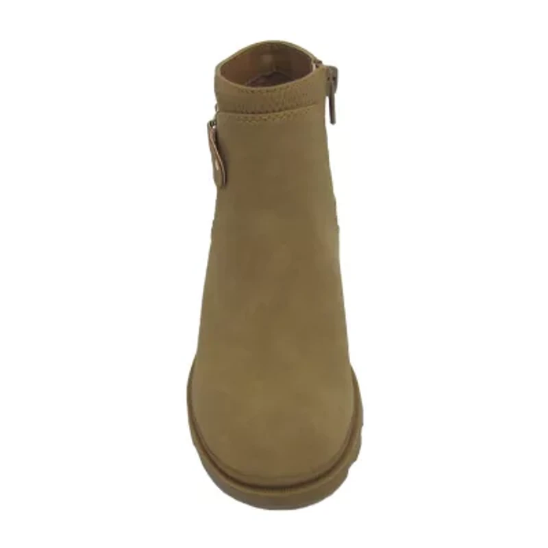 Pop Big Kid Girls Youthful Block Heel Booties