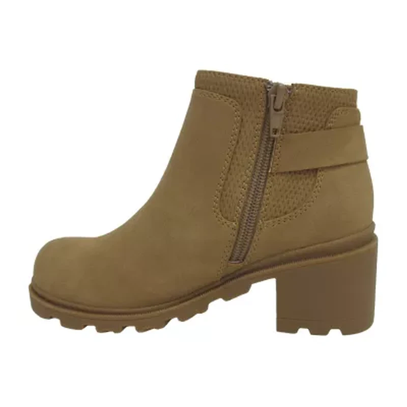 Pop Big Kid Girls Youthful Block Heel Booties