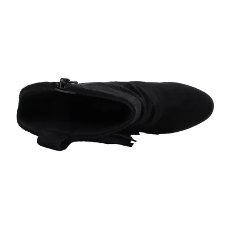 Pop Big Kid Girls Lexxie Block Heel Cowboy Boots