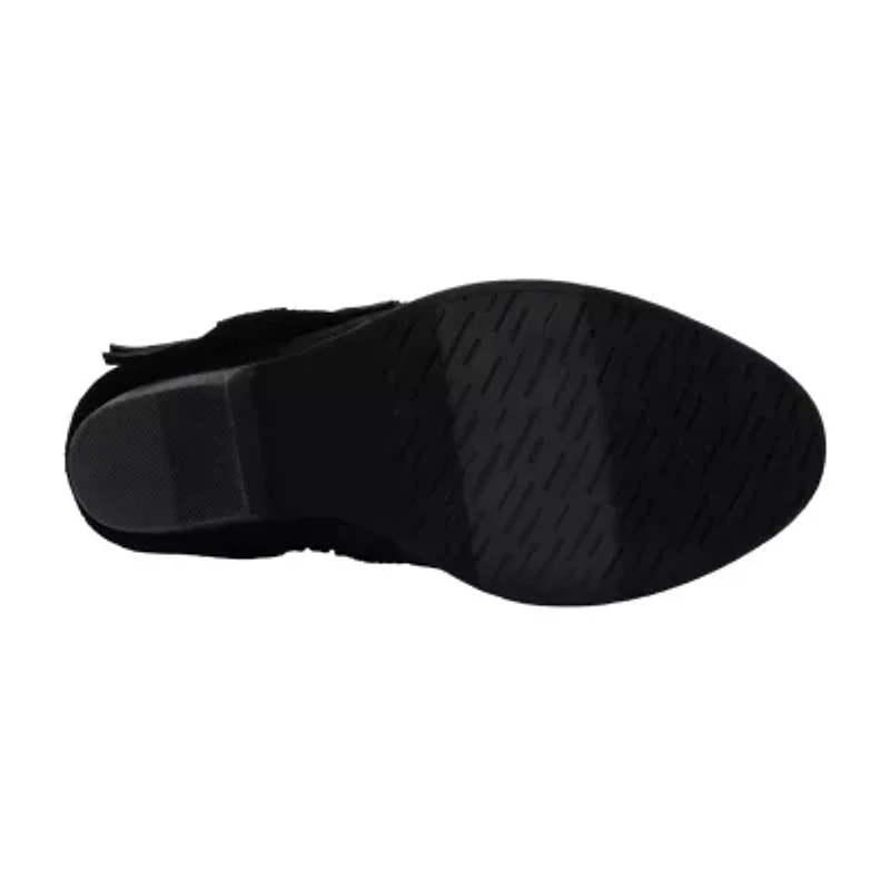 Pop Big Kid Girls Lexxie Block Heel Cowboy Boots