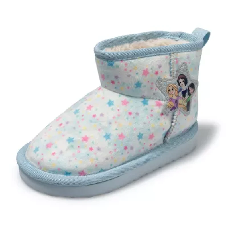Ground Up Toddler Girls Disney Princess Cozy Boot Flat Heel Winter Boots