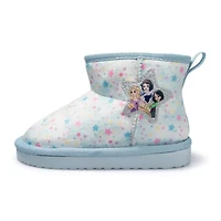 Ground Up Toddler Girls Disney Princess Cozy Boot Flat Heel Winter Boots