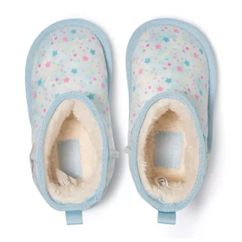 Ground Up Toddler Girls Disney Princess Cozy Boot Flat Heel Winter Boots