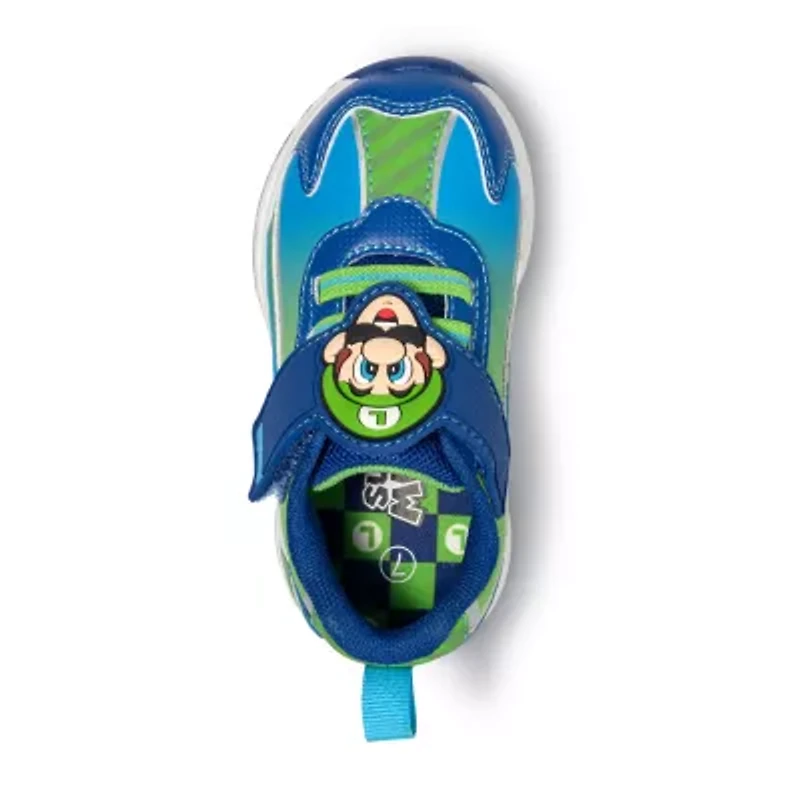 Ground Up Mario And Luigi Lighted Toddler Boys Sneakers