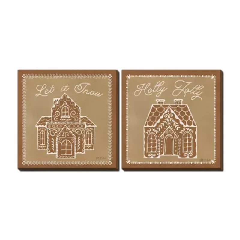 Streamline Art Holly Jolly Set Canvas Art