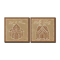 Streamline Art Holly Jolly Set Canvas Art
