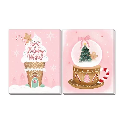 Streamline Art Holiday Sweets Set Canvas Art