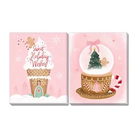 Streamline Art Holiday Sweets Set Canvas Art