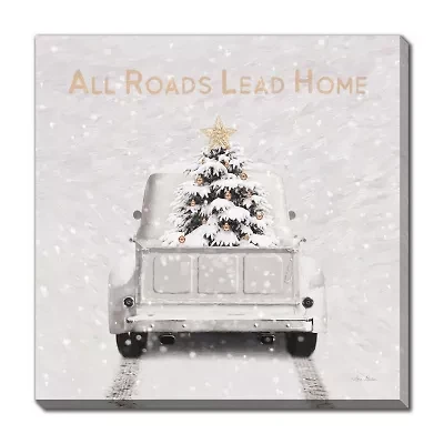 Streamline Art All Roads Lead Home Canvas Art