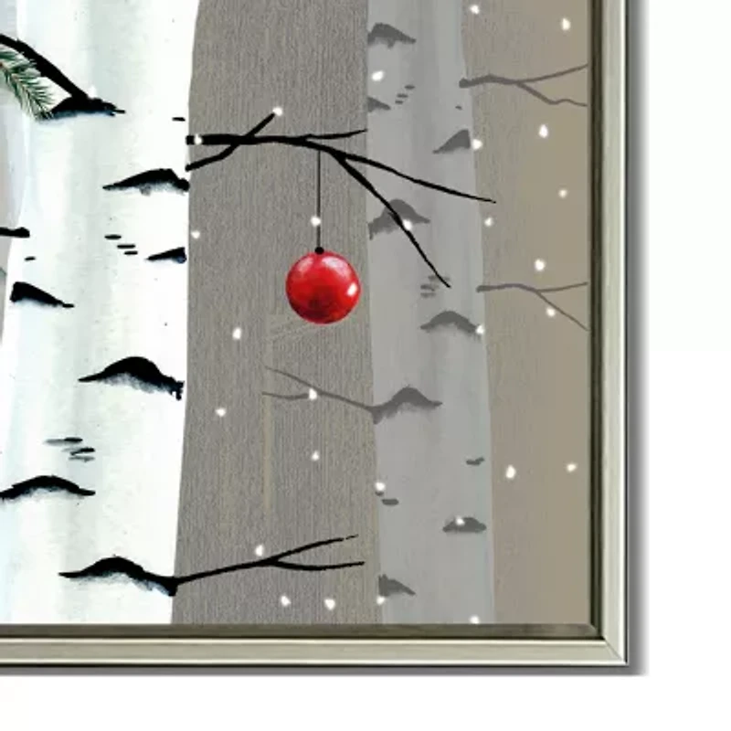 Streamline Art Birch Birds Ii Canvas Art