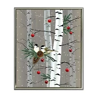 Streamline Art Birch Birds Ii Canvas Art