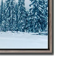 Streamline Art Snowy Landscape Canvas Art