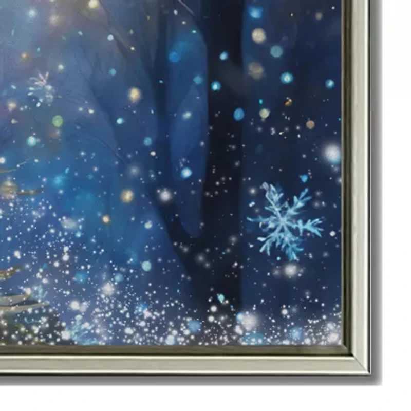 Streamline Art Frosted Elegance Hand Embellished Canvas Art