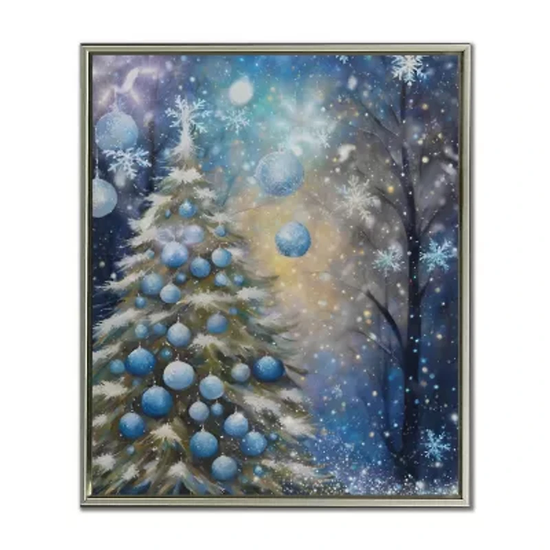 Streamline Art Frosted Elegance Hand Embellished Canvas Art