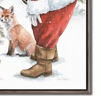 Streamline Art Woodland Santa Ii Canvas Art