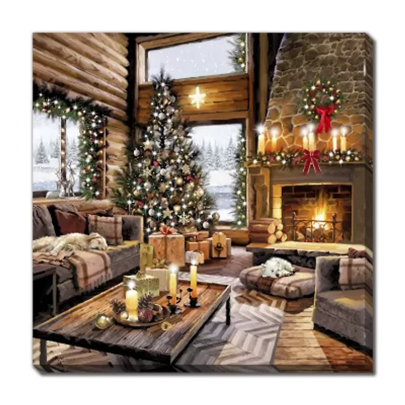 Streamline Art Rustic Cabin Canvas Art