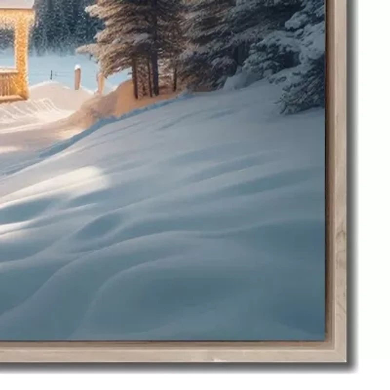 Streamline Art Winter Lodge Canvas Art