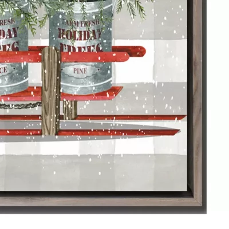 Streamline Art Sleigh Canvas Art
