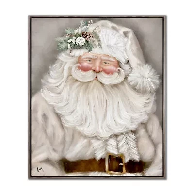 Streamline Art Santa Portrait Canvas Art