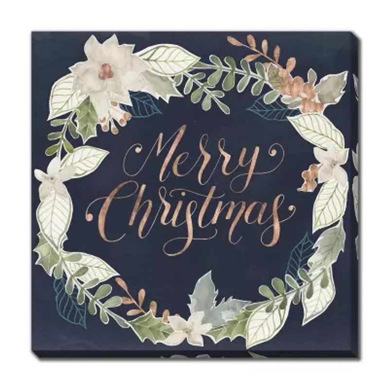 Streamline Art Wreath Canvas Art
