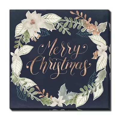 Streamline Art Wreath Canvas Art