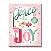 Streamline Art Peace And Joy Canvas Art