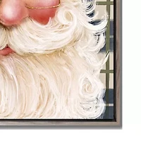 Streamline Art Santa In Navy Canvas Art