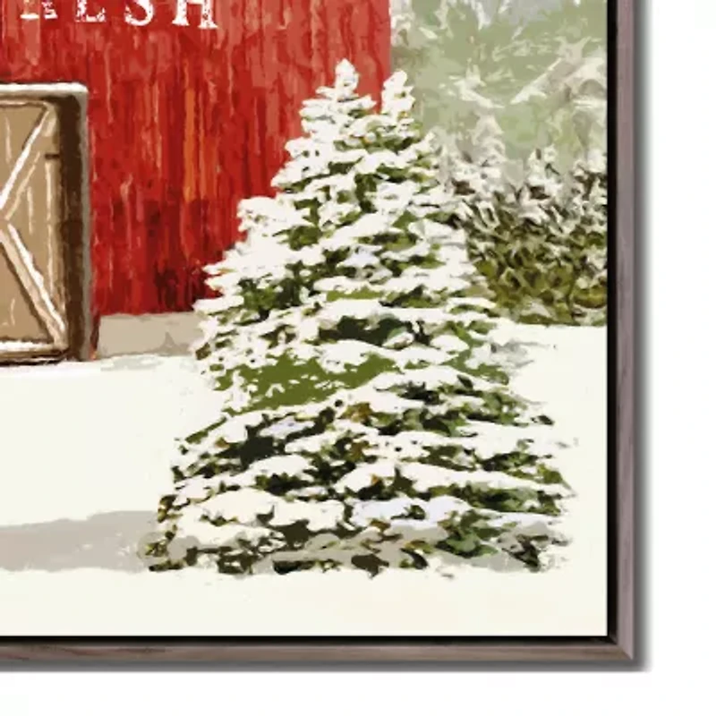 Streamline Art Festive Barn Canvas Art