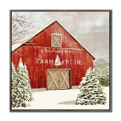 Streamline Art Festive Barn Canvas Art