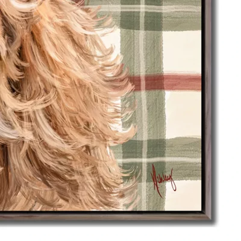 Streamline Art Plaid Highland Canvas Art