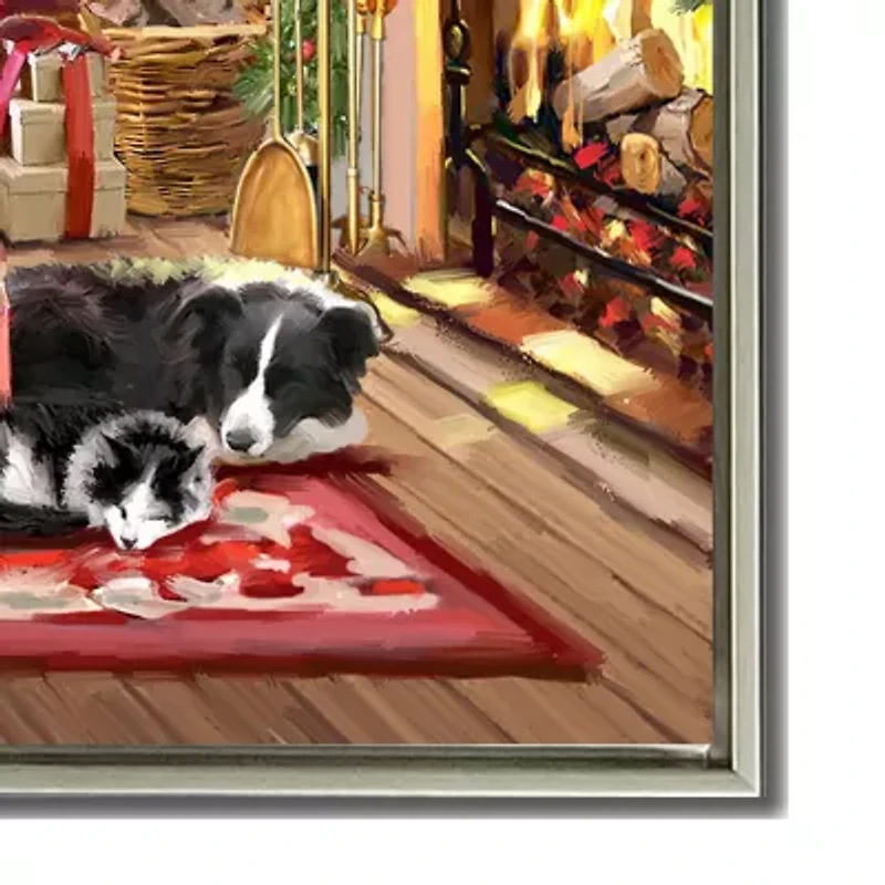 Streamline Art Paws And Presents Canvas Art