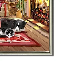 Streamline Art Paws And Presents Canvas Art