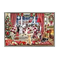Streamline Art Paws And Presents Canvas Art