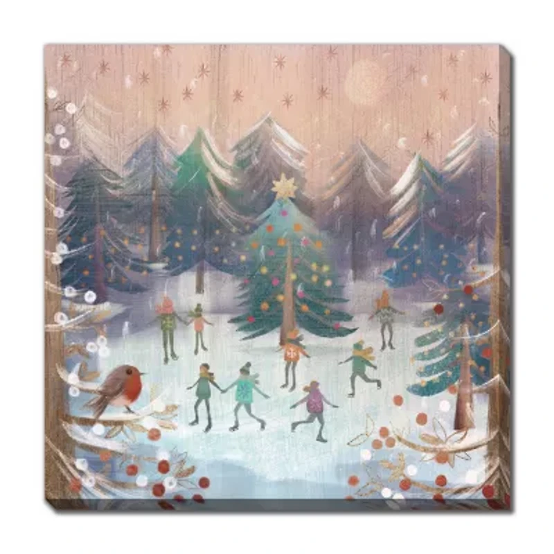 Streamline Art Enchanted Ice Rink Canvas Art