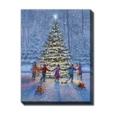 Streamline Art Around The Tree Canvas Art